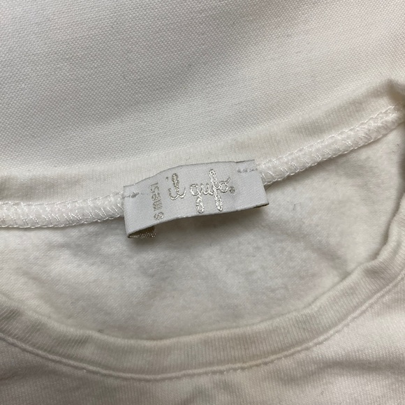 Il gufo long sleeve tshirt with cloud motif and small crystals - Picture 4 of 5